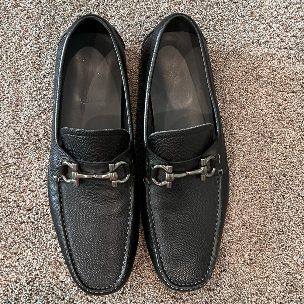 Salvatore Ferragamo - Men's Black Leather Loafers